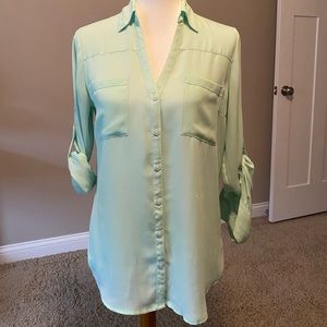 EXPRESS ORIGINAL PORTOFINO MINT GREEN MEDIUM VGUC